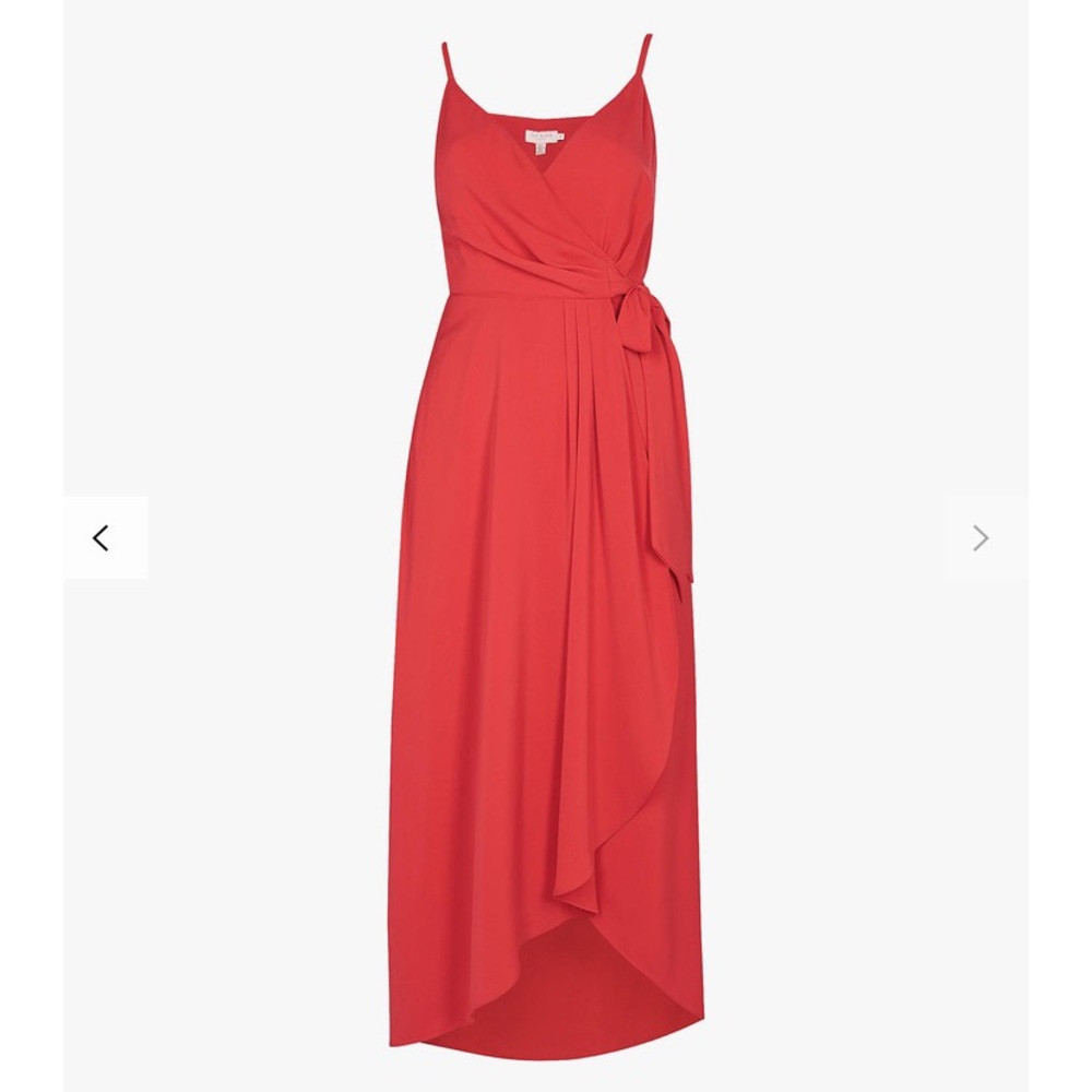 Ted Baker: pink color dress. Style: LEAANAH Sleeveless wrap dress. Size 1 (US 4) - Picture 6 of 8